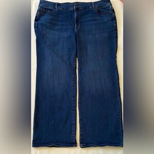 Lane Bryant Jeans Flex Magic Waistband Tighter Tummy High-Rise Boot Cut Size 26